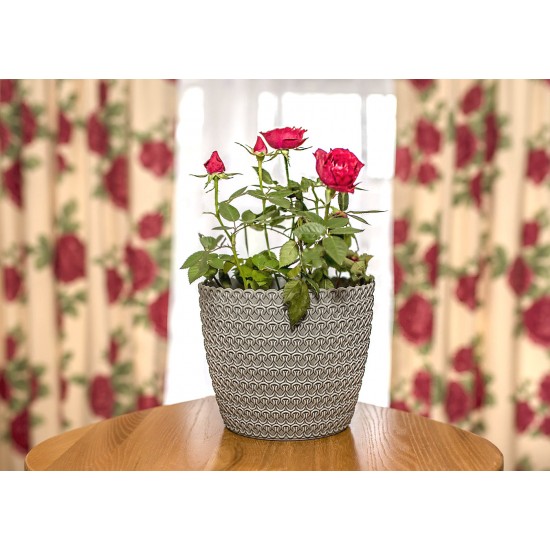 Plant Pots Jersey Burgundy